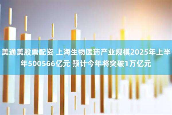 美通美股票配资 上海生物医药产业规模2025年上半年500566亿元 预计今年将突破1万亿元